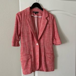 Elizabeth and James Red Tweed Blazer